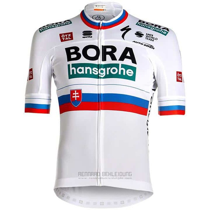 2021 Fahrradbekleidung Bora Champion Belgien Wei Trikot Kurzarm und Tragerhose